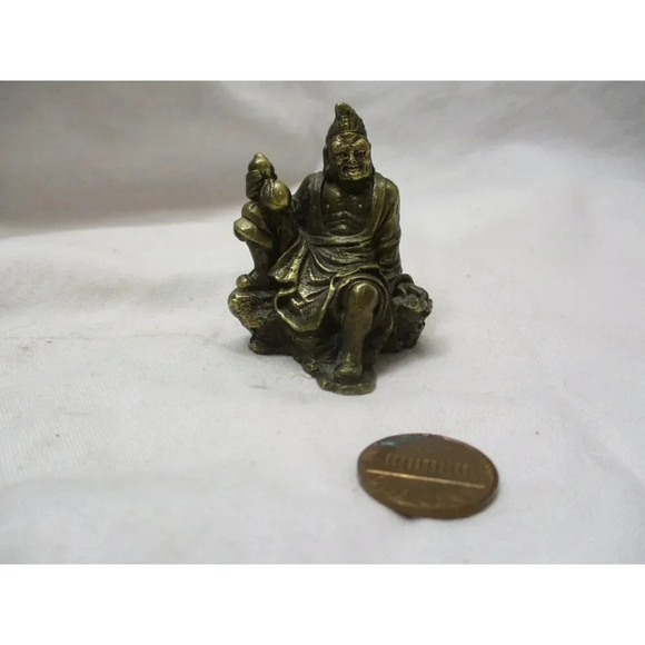 Ji Gong Chinese Buddist Monk, Bronze Figurine - Picture 3 of 8